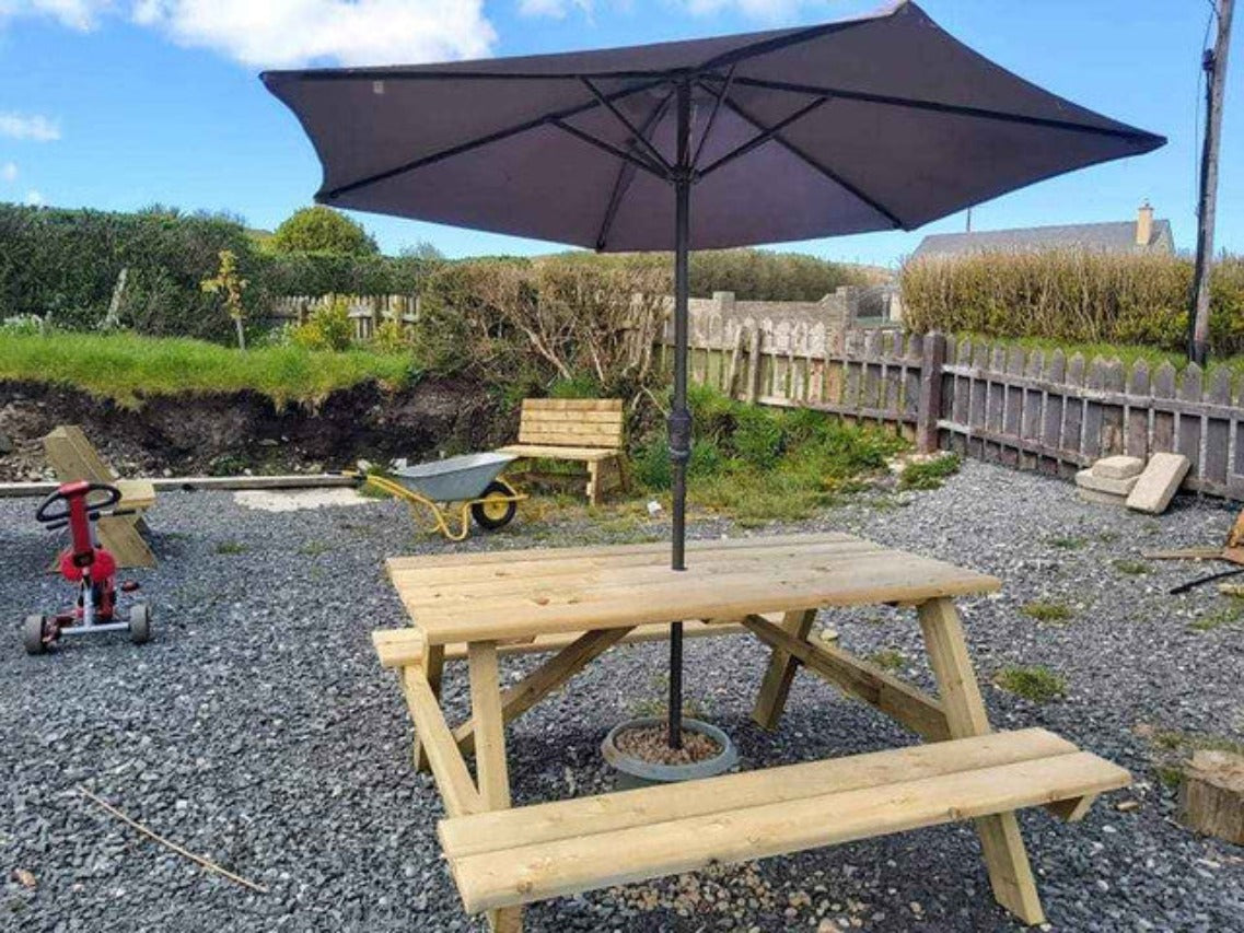 Classic Handmade Picnic Tables
