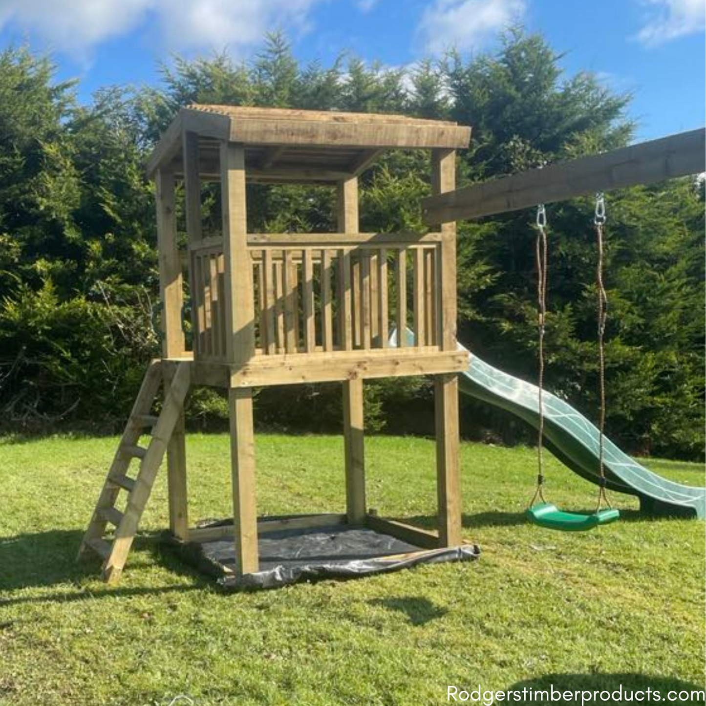 Premium Child Swing Set with Multi-Play Features and Climbing Fun